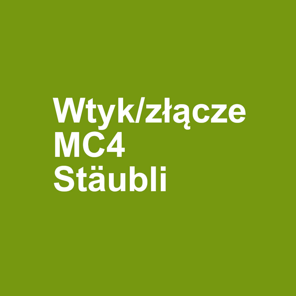 Złącze solarne MC4 szeregowe-męskie Stäubli